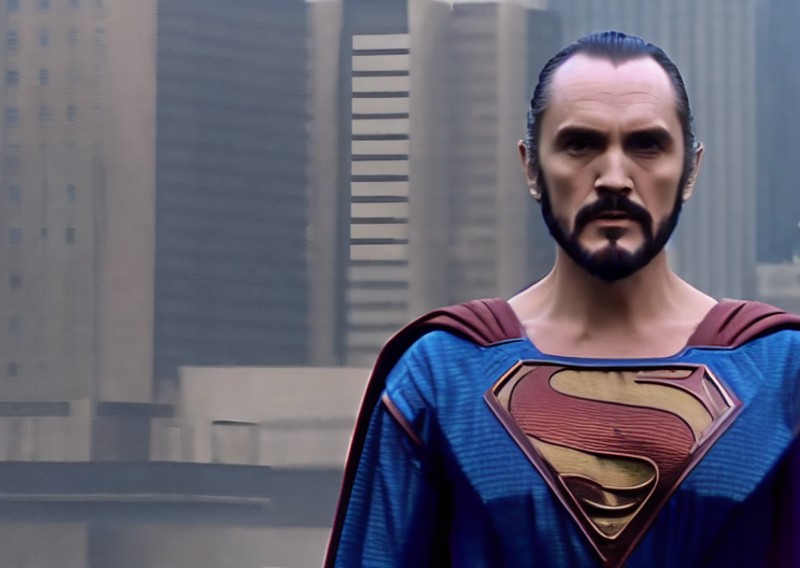 zod person wearing a (superman outfit) <lora:Zod-5-23-6000step:1>